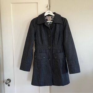 🤍 euc | Tulle | military inspired peacoat